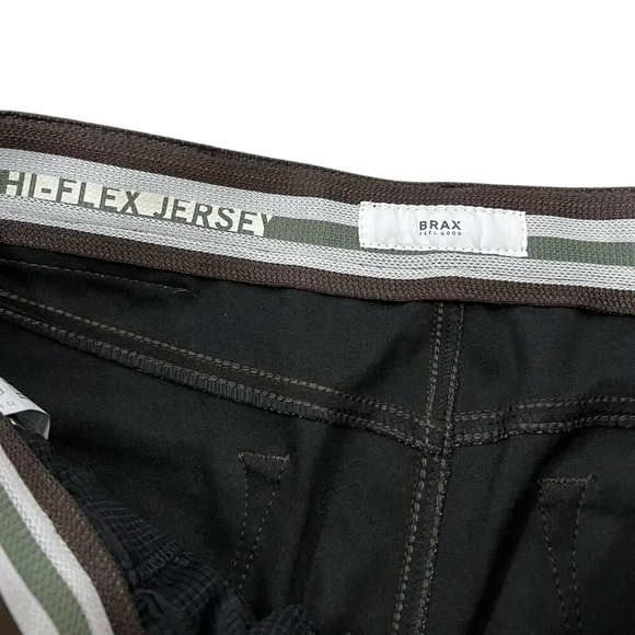 Brax Brown Hi Flex Jersey Style Chuck Chino Pants 33/34 - Picture 3 of 6